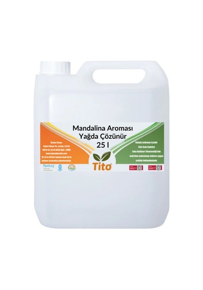 Mandalina Aroması Yağda Çözünür 25 Litre