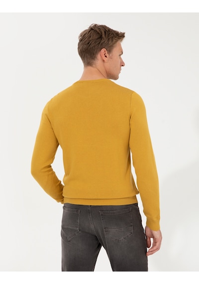 Pierre Cardin Erkek Hardal Kazak /triko 50257290-vr072 Hardal