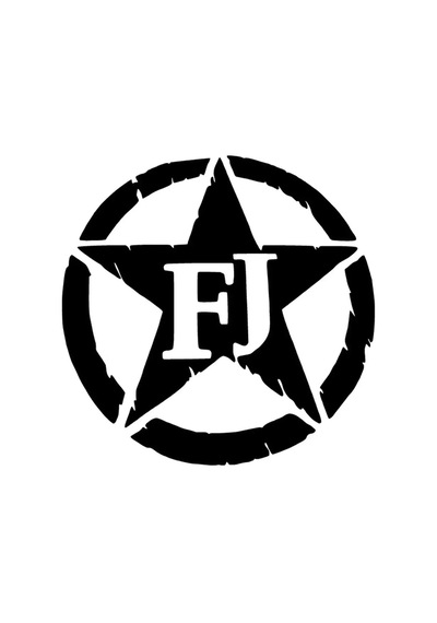 Fj Army Star Sticker 20 X 20 Cm