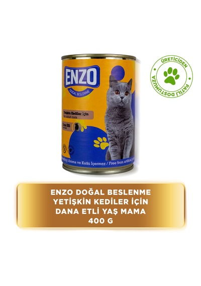 Dana Etli Konserve Yaş Kedi Maması 400 Gr X 24