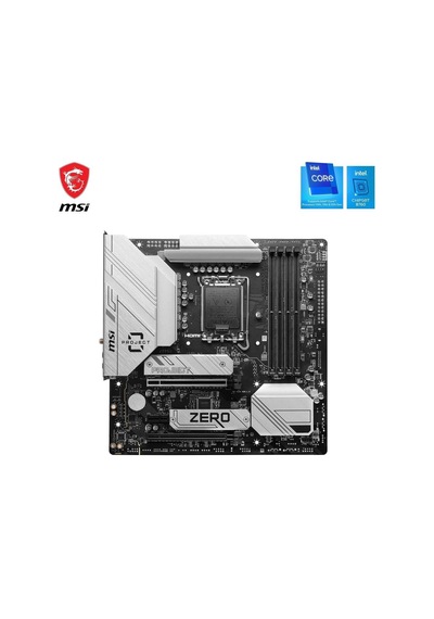 Msı B760m Project Zero Wi-fi Intel Lga1700 Ddr5 Micro Atx Anakart Teşhir