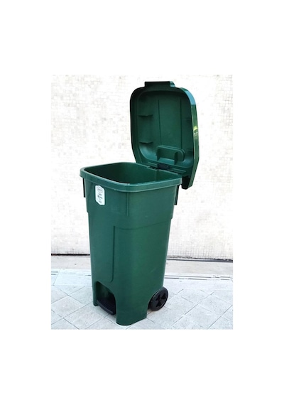 Tekerlekli Büyük Boy Pedallı 80 Litre Çöp Kovası Kapaklı Çöp Konteyneri Diğer