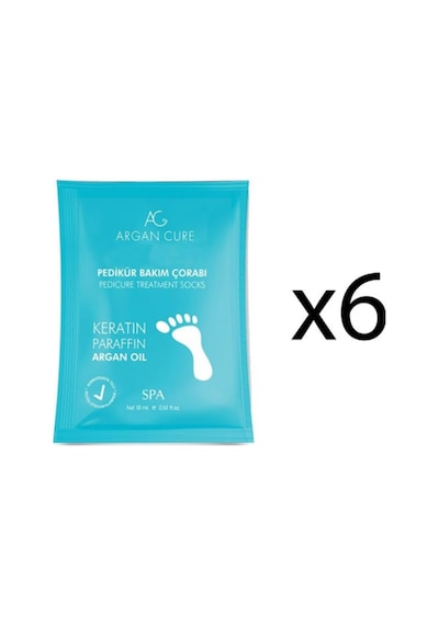 Argan Cure Kremli Pedikür Bakım Çorabı 6 Çift