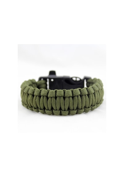 Paracord Paraşüt Ipi Düdüklü Bileklik Yeşil