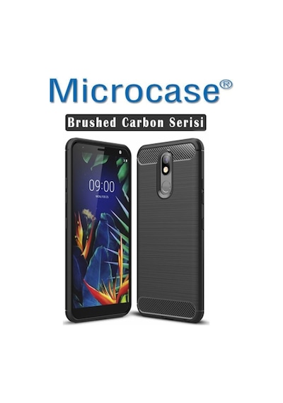 Microcase LG Uyumlu K40 Brushed Carbon Kilif + Cam (Seç) 364456370
