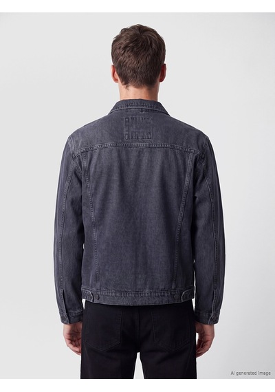 Lcw Jeans Gri Loose Fit Erkek Jean Ceket