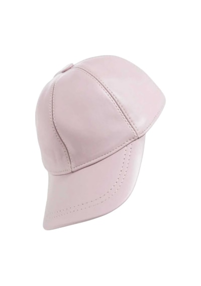 Unisex %100 Deri Arkadan Ayarlanabilir Baseball Kep Şapka Lila
