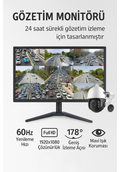 19 Geniş Ekran 60 Hz Led Monitör