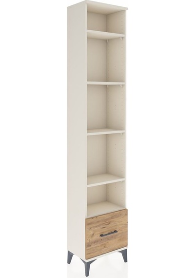 Arges Dolap 5 Raflı Tek Çekmeceli 44x30x221 Aytaşı-çam Aytaşı