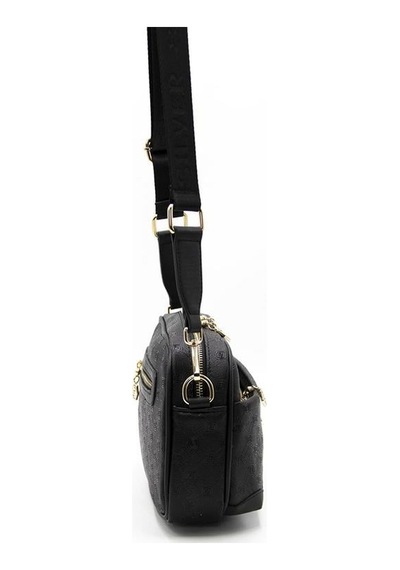 Silver Polo Sp1094 Kadın Çapraz Çanta Logolu Siyah-siyah