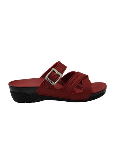 Ceyo Venedik-2 Kırmızı Ortapedik Bayan Terlik & Sandalet 001
