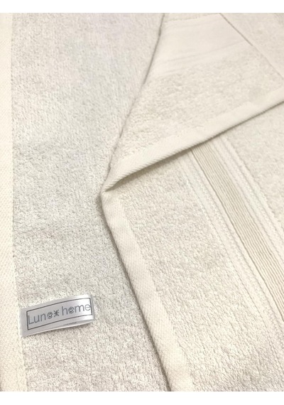 Lunox Home%100 Havlu Takımı Vücut Havlusu 90x140 Cm, Baş Havlusu 50x80 Cm, Ekstra Yumuşaklık Krem Sku: Smg8690010234940 Açık Bej