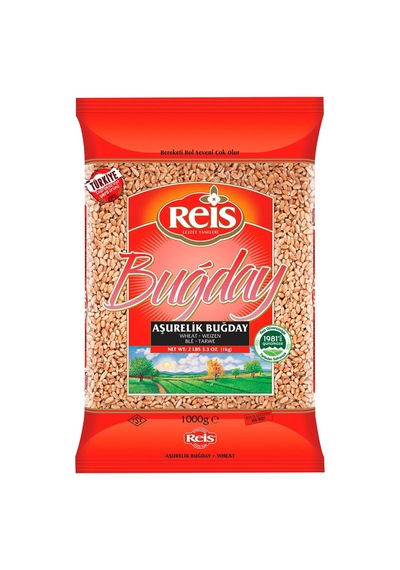 Reis Aşurelik Buğday 1 Kg - Ziyabey 98 Buğday Tipi 3'li Ekonomik Paket - 3 Adet Tarı