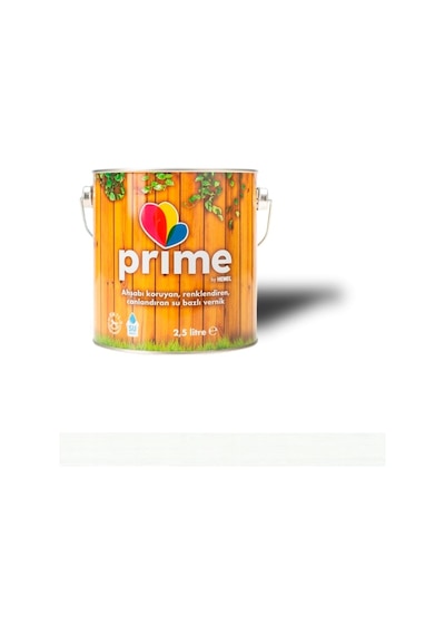 Hemelprime Su Bazlı Ahşap Boya - Beyaz 2,5 Litre