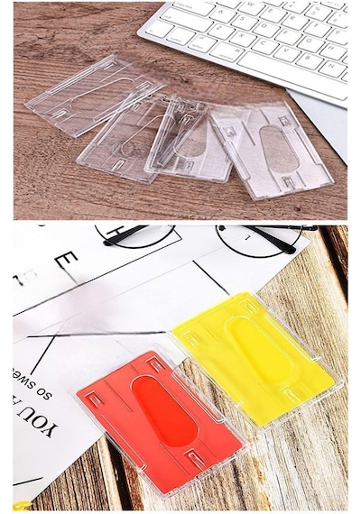 Şeffaf Kart Kılıfı Kimlik Ehliyet Kredi Kartı Koruyucu 1 Adet Pvc Plastik Kart Koruma Kabı