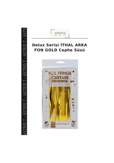 Delux Serisi İthal Arka Fon Gold Cephe Süsü