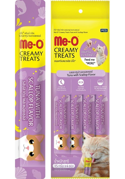 Me-o Creamy Kedi Ödül Maması Deniz Tarağı Ve Ton Balığı 15 Gr