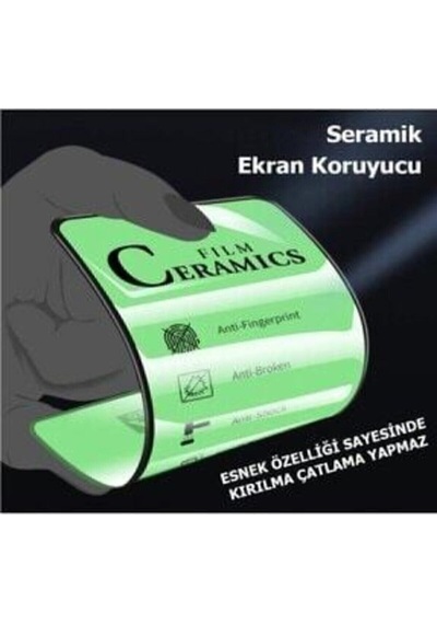Apple Uyumlu iPhone 11 Pro Max Ve Xs Seramik Flexible Nano Cam Tam Kaplayan Full Ekran Koruyucu