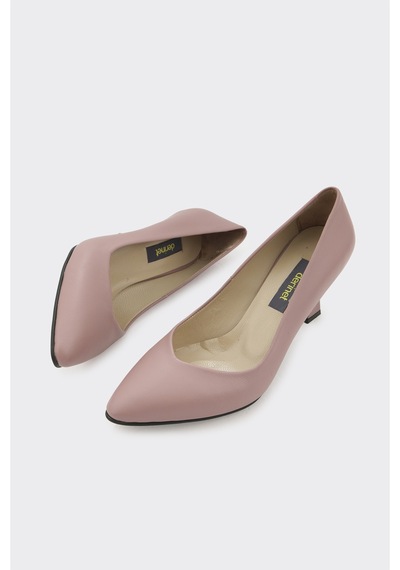 Derinet Hakiki Deri Kadın Stiletto Lila LİLA