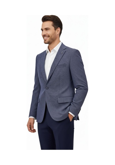 Suitmen Erkek Tek Spor Ceket Çift Yırtmaçlı Bgl-st04980 İndigo