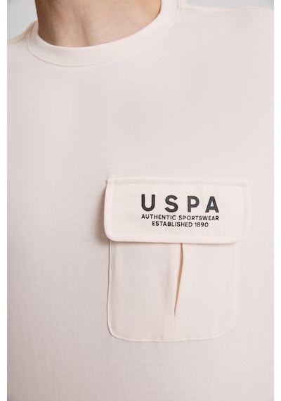U.S. Polo Assn. U.s. Polo Assn. Erkek Krem Tişört 50327021-vr071