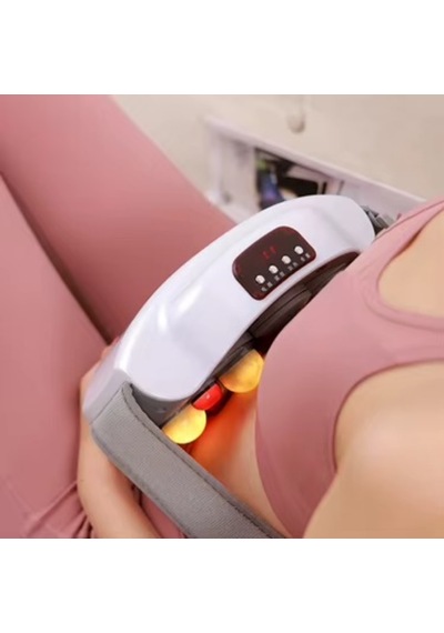 Jeehugo Beyaz Menstrual Isıtıcı Bel Bantı - 3 Seviye Isı Ve Masaj - Manyetik Şarj - Menstrual  Alatı Çok Renkli
