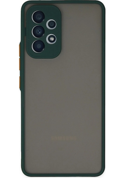 Cosmotex Newface Samsung Galaxy Uyumlu  A53 5g Kılıf Montreal Silikon Kapak - Yeşil