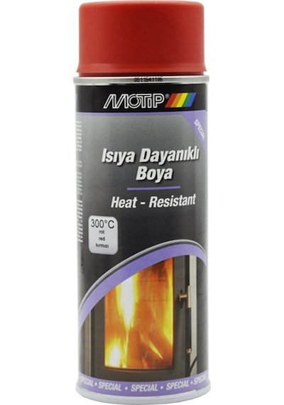 Motip Isıya Dayanıklı Kırmızı Boya 400 ML 300 Derecec