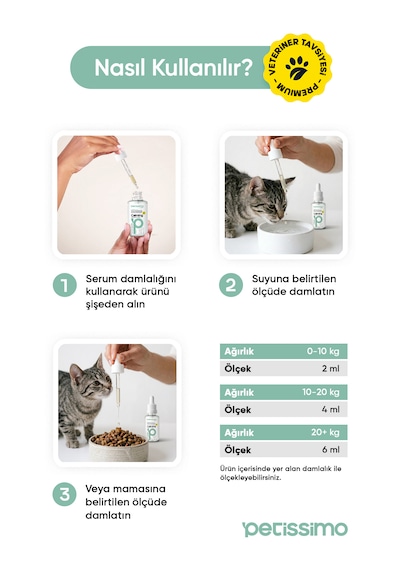 Petissimo Care Sakinleştirici Damla - Kedi Ve Köpekler İçin Doğal Anti Stress Rahatlatıcı Calming Liquid - 50 Ml