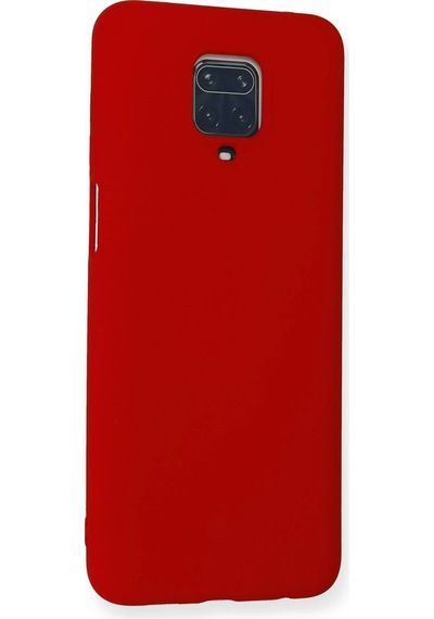 Cosmotex Newface Xiaomi Redmi Note 9 Pro Kılıf Nano İçi Kadife Silikon - Kırmızı