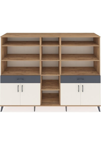 Hyperion Dolap 12 Raflı 2 Çekmeceli 4 Kapaklı 220x44x163 Çam-ayta Çam-aytaşı/antrasit Hyperion Dolap 12 Raflı 2 Çekmeceli 4 Kapaklı 220x44x163 Çam-ayta Çam-aytaşı/antrasit