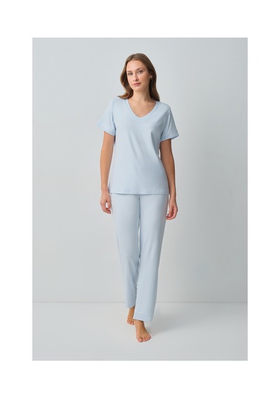 Suwen Emma Pijama Takımı Wsh10510219015 Mavi