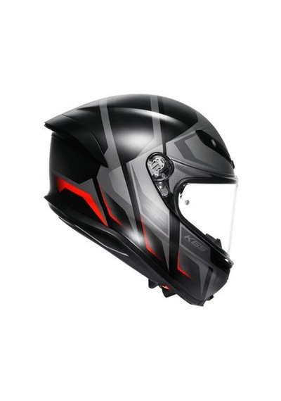 Agv Kask K6 S Karve Matt Black Grey Red Renkli