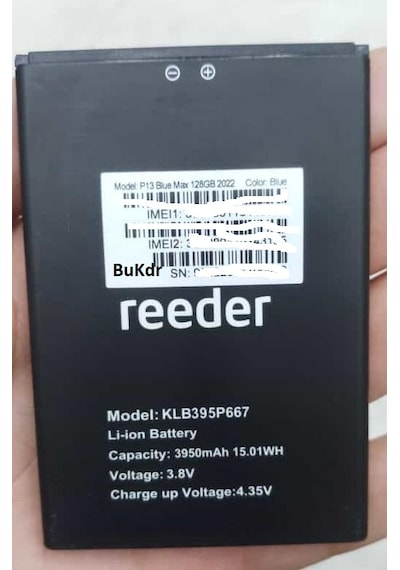 Gmr Reeder P13 Blue Max 2022 Batarya Pil