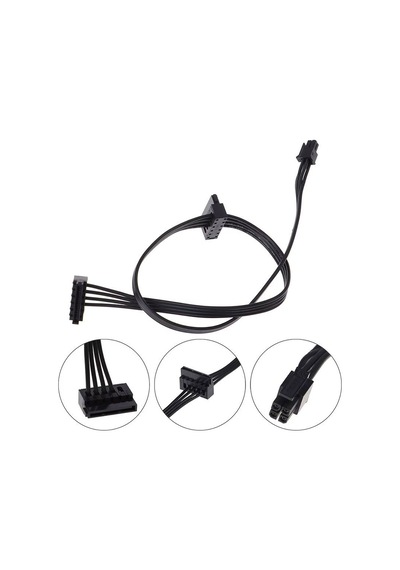 Mini 4 Pin To 2x Sata Ssd Power Supply Anakart Hdd Güç Kablosu