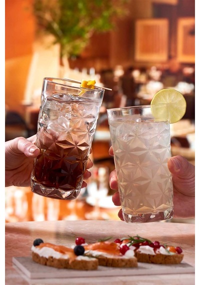 2 Adet Paşabahçe Estrella Meşrubat Long Drink 490 Cc 4 Lü Çok Renkli