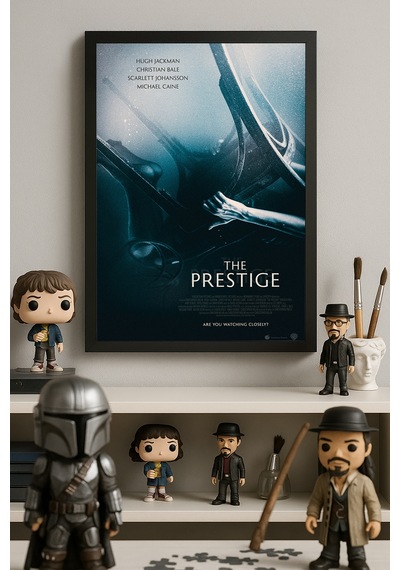 Prestij Siyah Ahşap Çerçeveli Poster, Dekoratif Film Duvar Tablosu