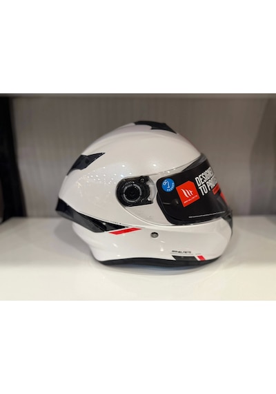 Mt Helmets Targo S Solid Kask Parlak Beyaz S-