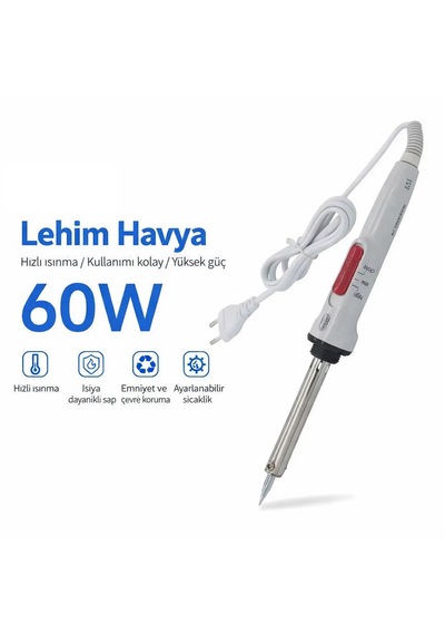 60walt Ayarlanabilir Lehim Makinesi Kalem Havya Lehim Makinesi 220volt