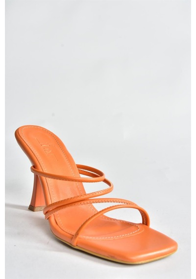 Fox Shoes Turuncu Kalın Topuklu Kadın Ayakkabı P590033909 Turuncu