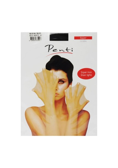 Penti Süper İnce Külotlu Çorap 15 Den 500 Siyah No:2 Size:m - 7 Adet Tarı