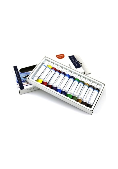 Faber Castell 12 Renk Tüp Sulu Boya 12 Ml 169503