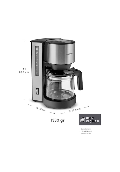 Karaca Freshbrew Inox Filtre Kahve Makinesi