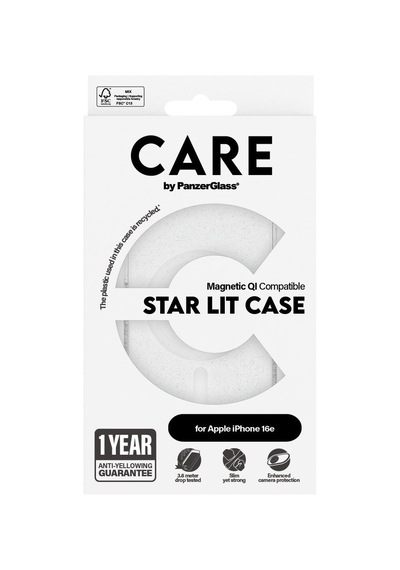 Care By Panzerglass Apple iPhone Uyumlu 16e Flagship Case Urban Combat Star Lit - Kılıf Beyaz