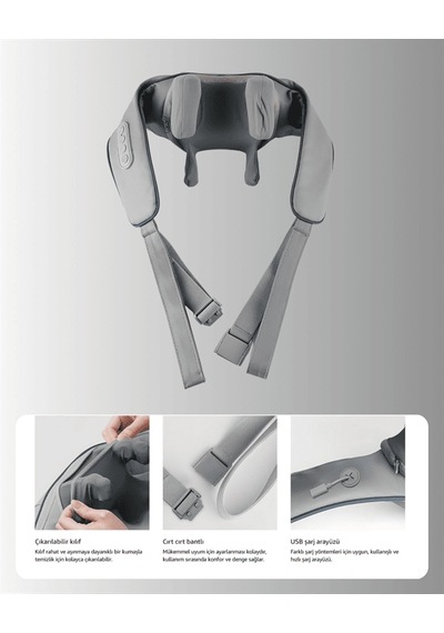 Vnb-01 U Tipi Boyun Masaj Cihazı Ergonomik