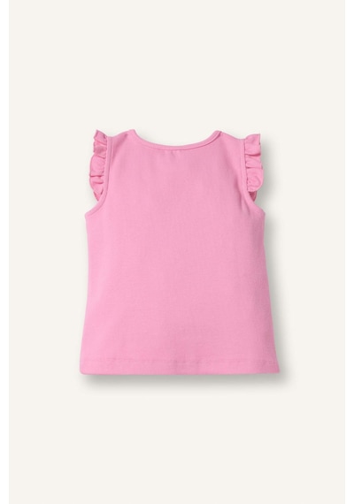 Defacto Bisiklet Yaka Dondurma İşlemeli Pembe Atlet Kız Bebek H8224a526smpn649 Pembe-pn649