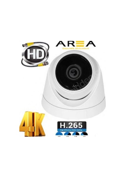 5Mp 1440 Ahd 4K Gece Görüşlü İç Mekan Dome Güvenlik Kayıt Cihaz