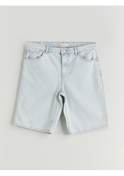 Lcw Jeans İndigo Loose Fit Erkek Jean Şort