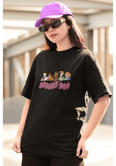 Scooby Doo Karakterler Siyah Tişört