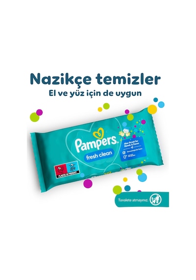 Prima Pampers Islak Bebek Mendili 3'lü 156 Islak Mendil 8690010023711